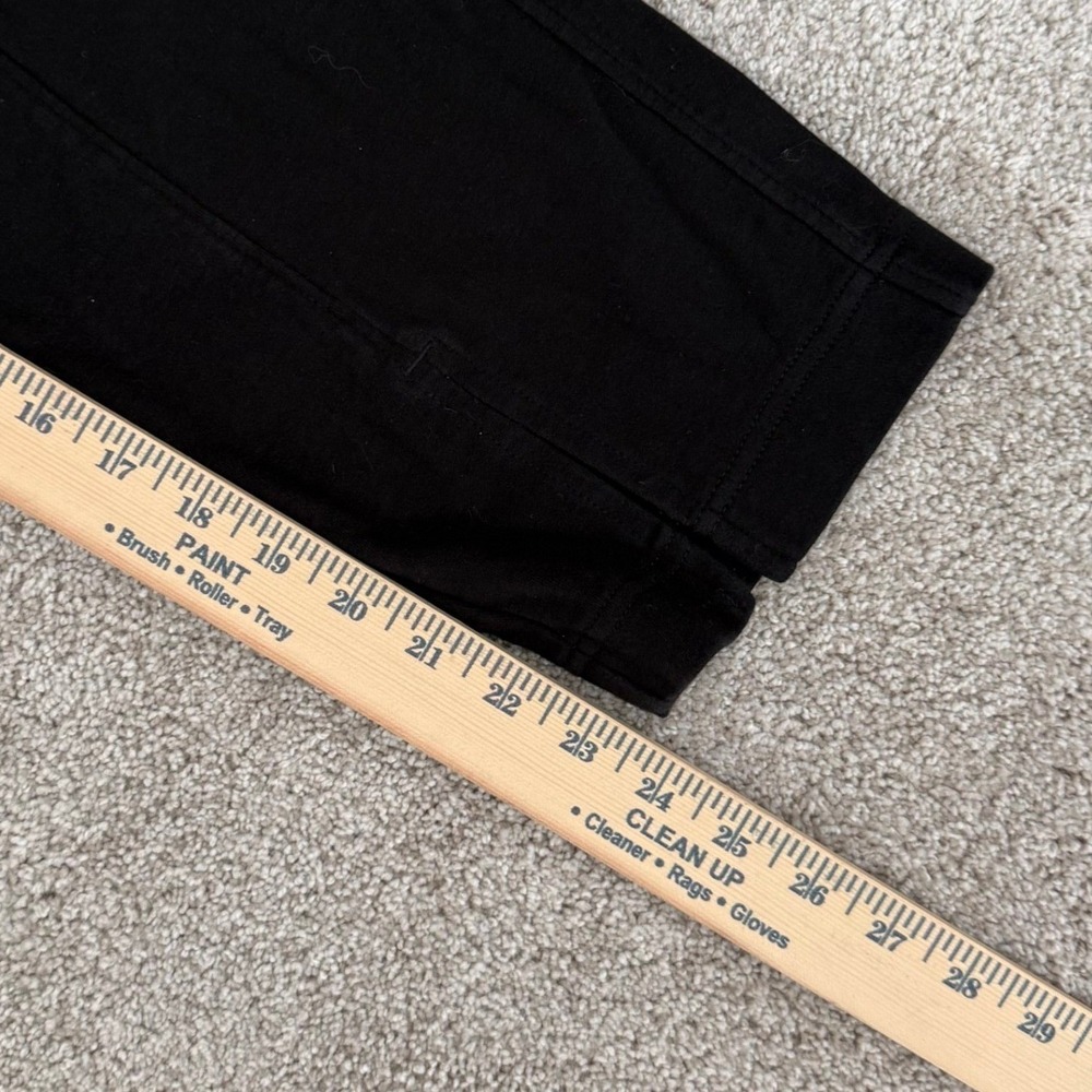 Pact Organic Cotton Black High Rise Split Hem Crop Pants‎ Womens Medium - Picture 11 of 11
